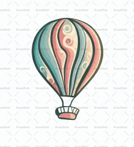 Verspielter Heißluftballon